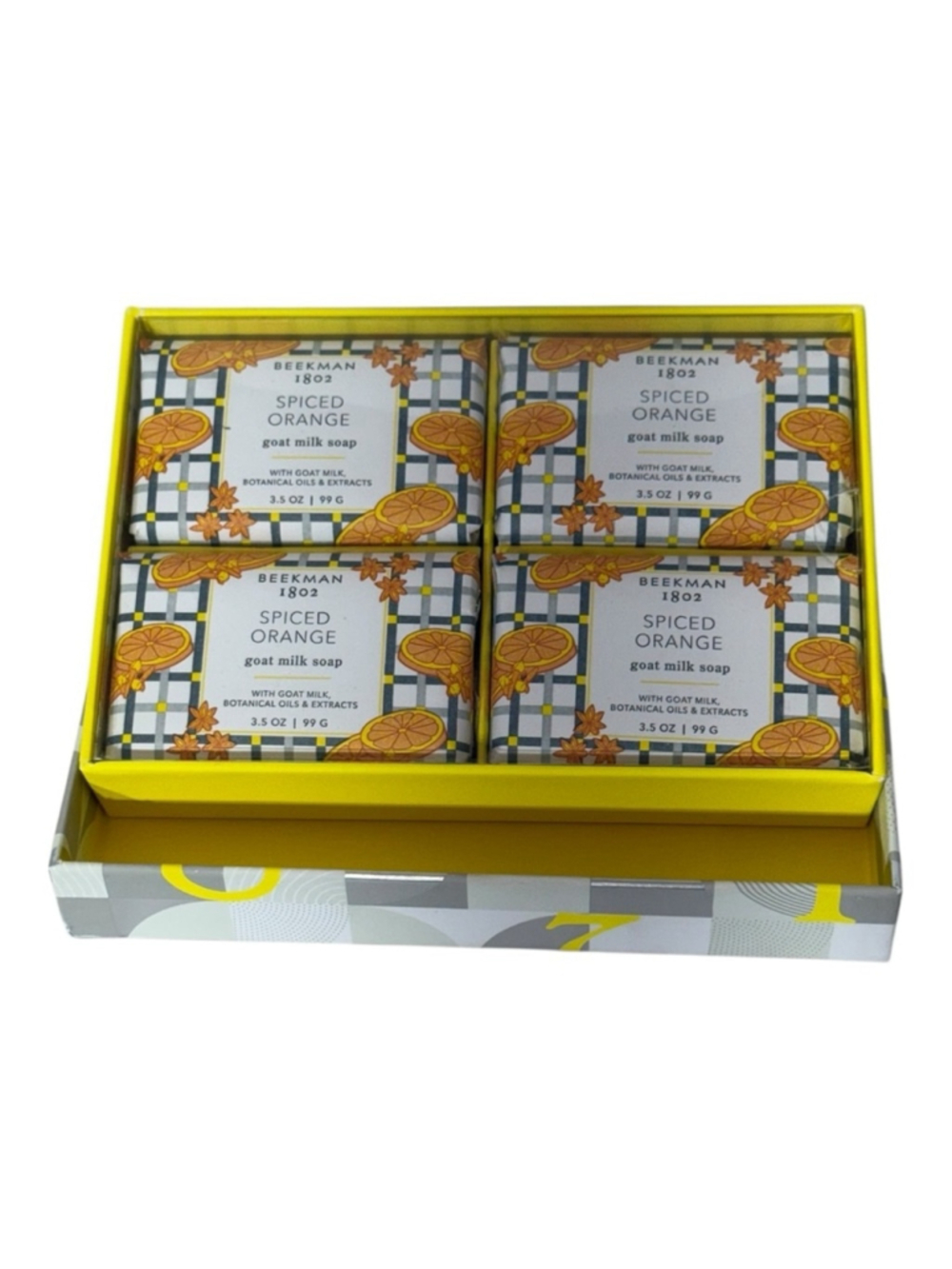 Beekman 1802 Limited Edition Spiced Orange Goat Milk Soap 4 Bar Set - New in Box